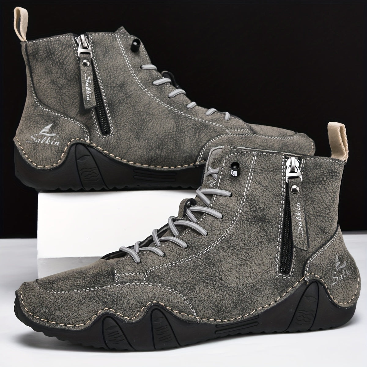 Men's Lace-Up Ankle Boots