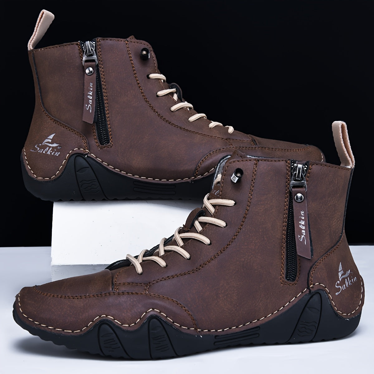 Men's Lace-Up Ankle Boots