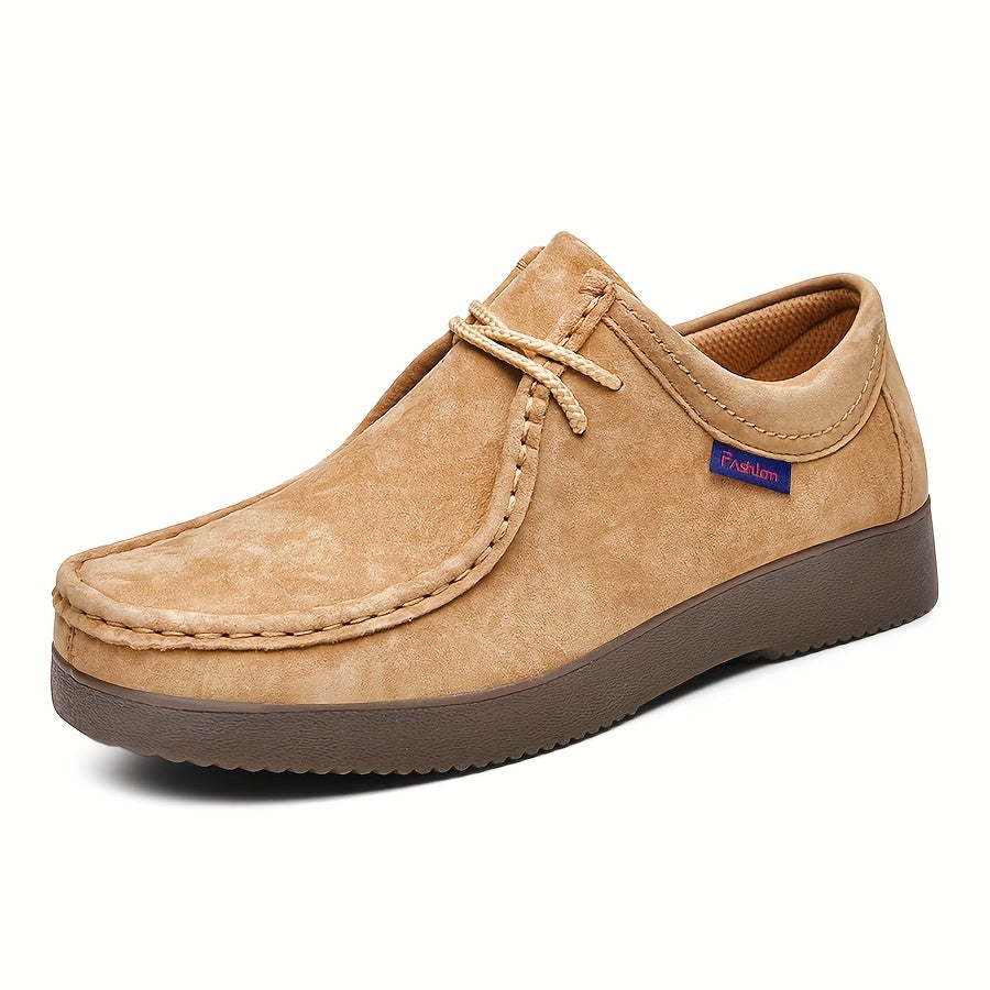 Men's Lace-Up Moc Toe Shoes