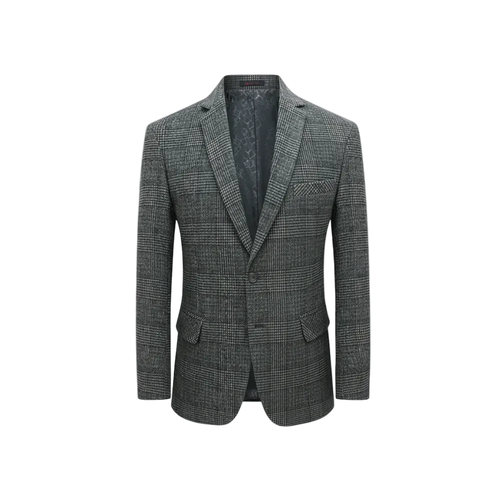Men's Lapel Button Blazer