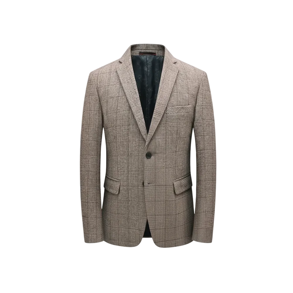 Men's Lapel Button Blazer