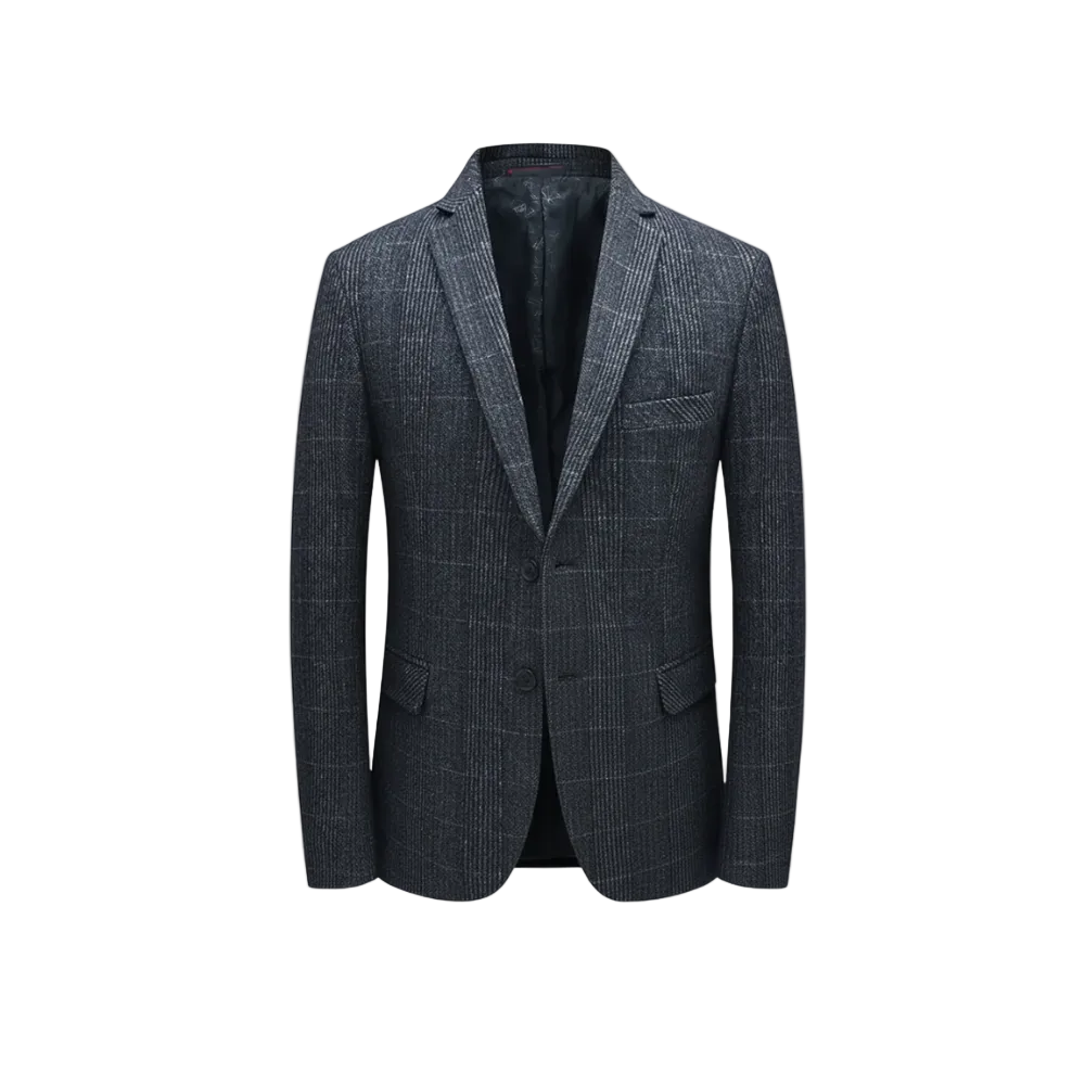 Men's Lapel Button Blazer