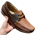 Men's Loafers Visible Stitching