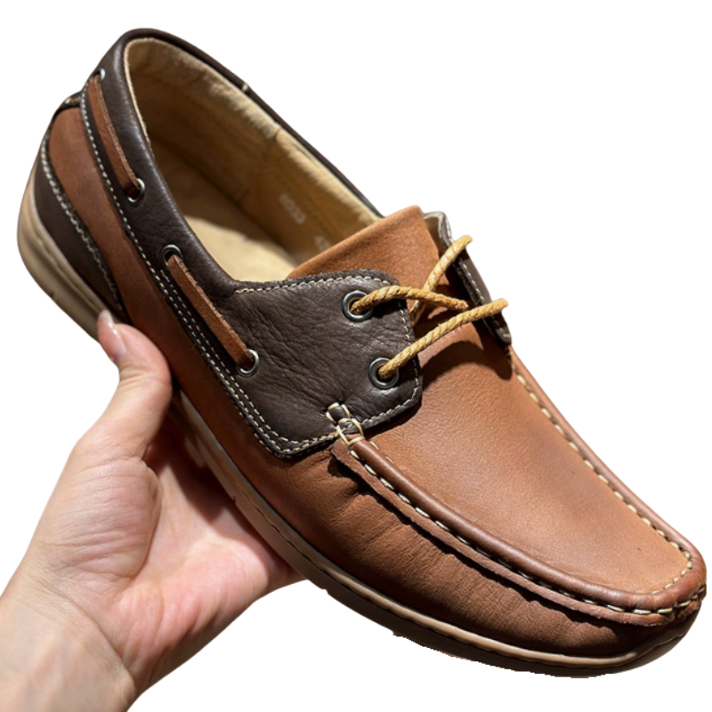 Men's Loafers Visible Stitching
