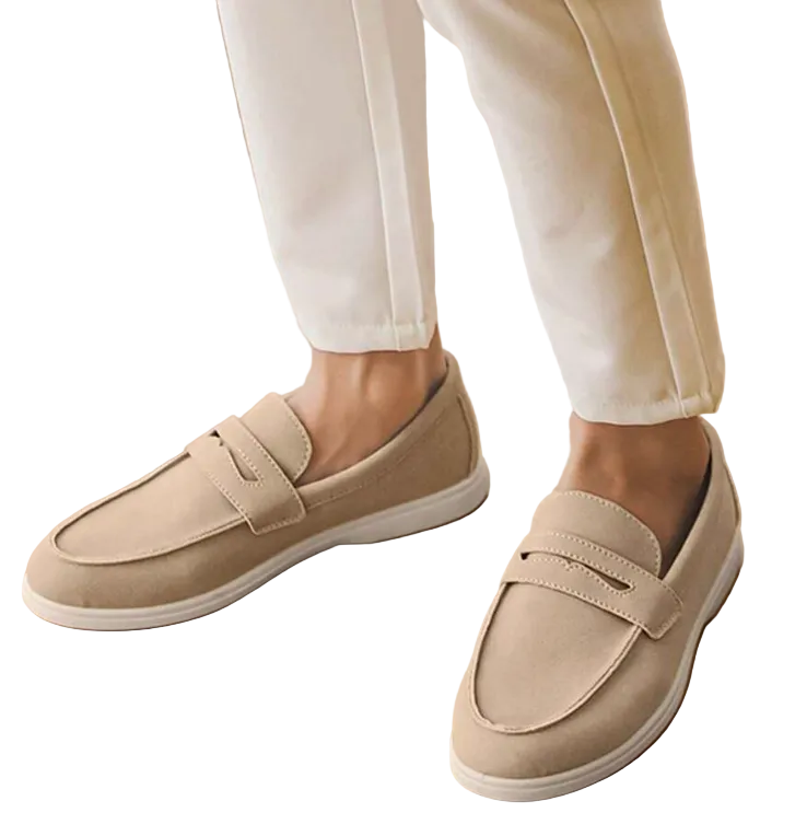 Men's Loafers With Visible Stitching