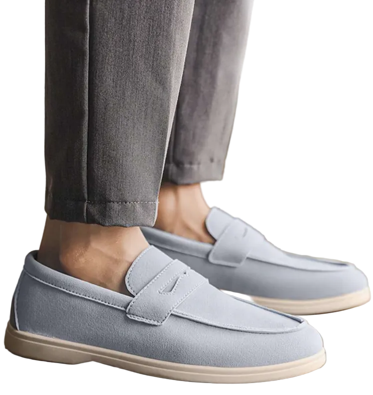 Men's Loafers With Visible Stitching