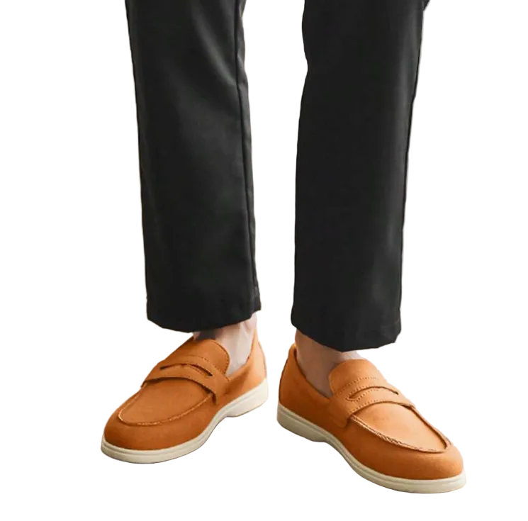 Men's Loafers With Visible Stitching