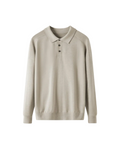 Men's Long Sleeve Button Polo Shirt