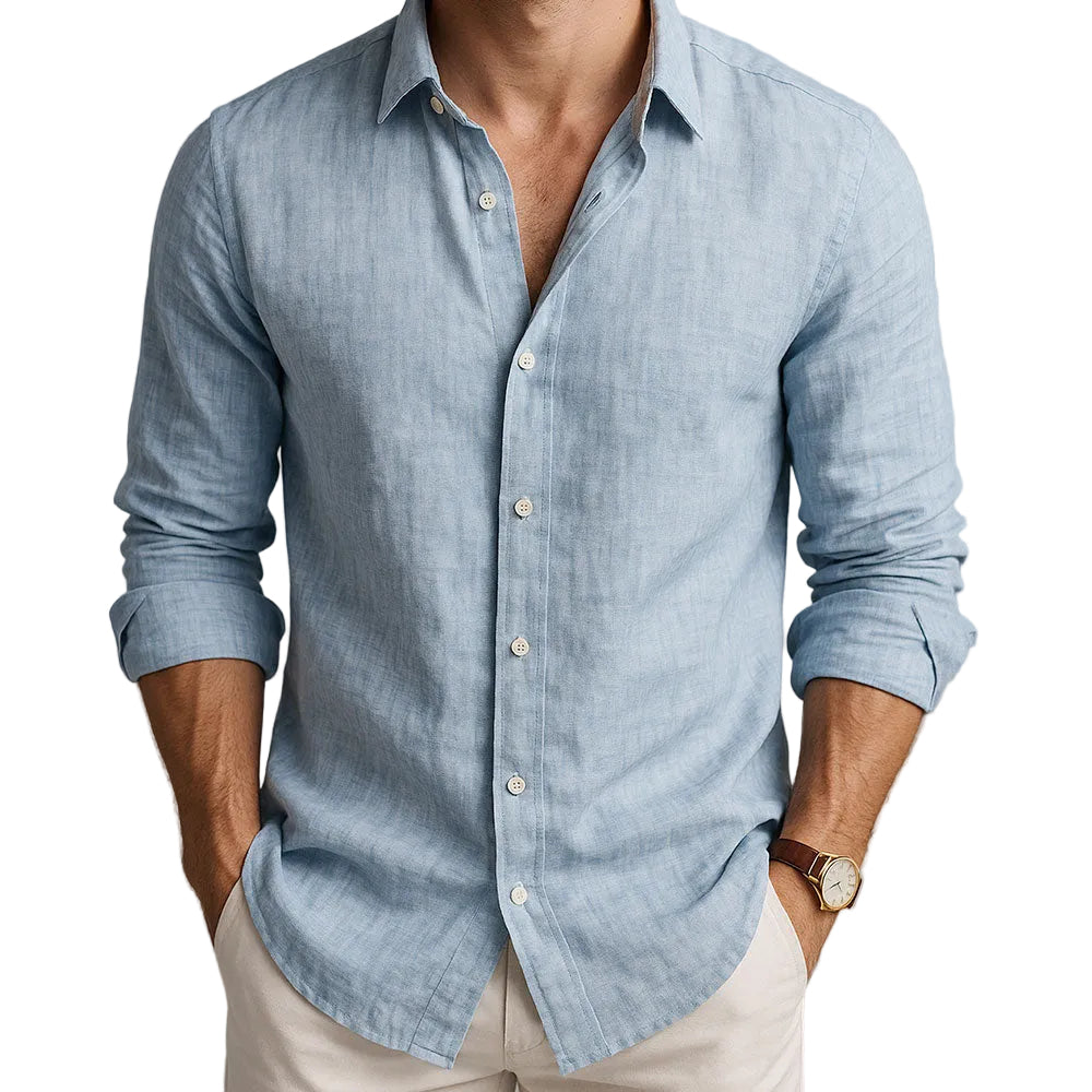 Men's Long Sleeve Button Shirt