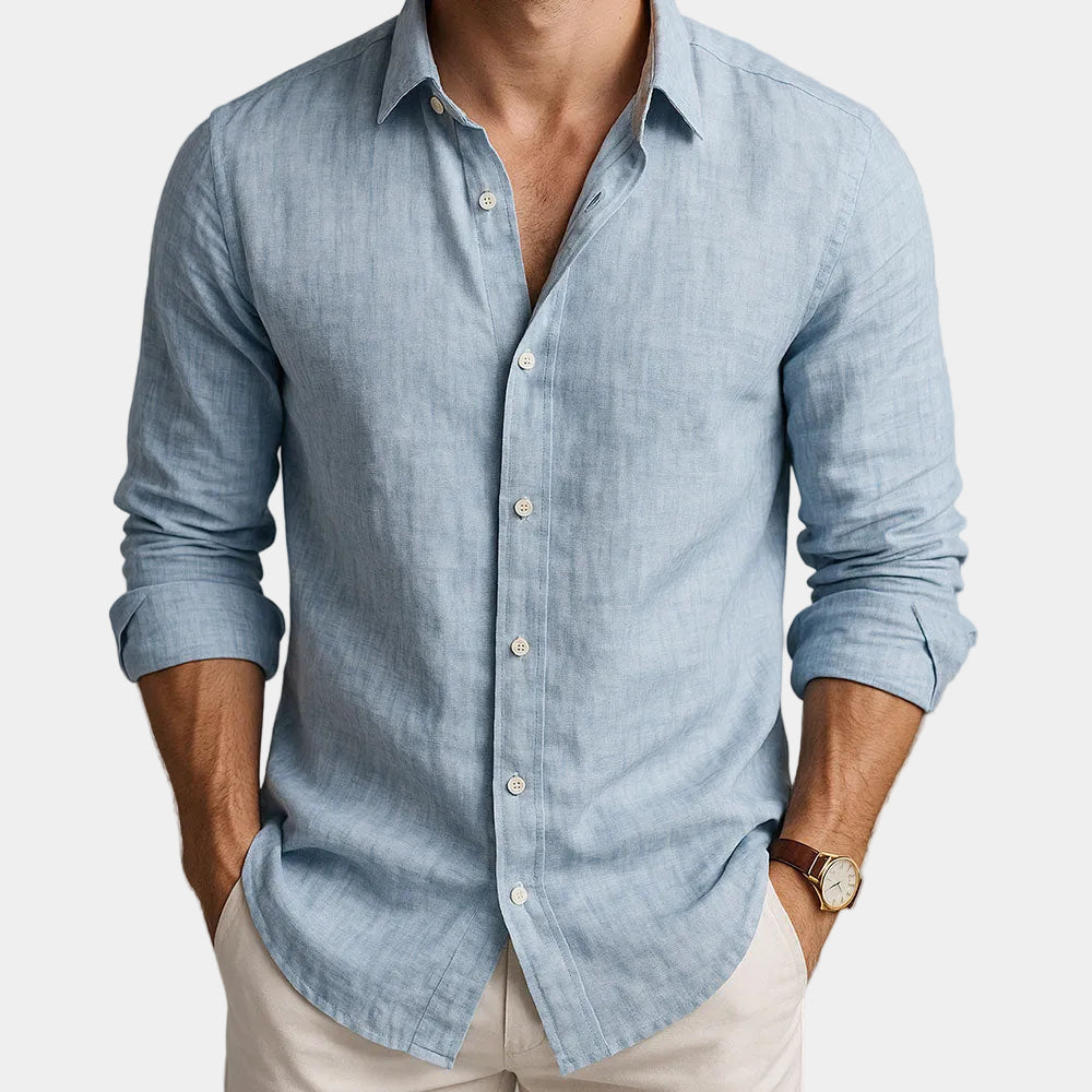 Men's Long Sleeve Button-Up Shirt