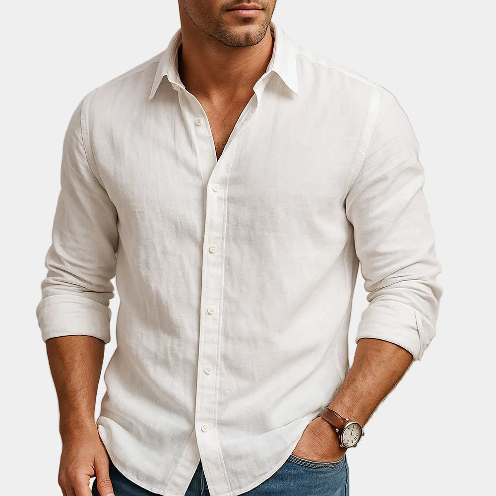 Men's Long Sleeve Button-Up Shirt