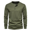 Men's Long Sleeve Henley T-Shirt