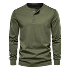 Men's Long Sleeve Henley T-Shirt