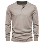 Men's Long Sleeve Henley T-Shirt