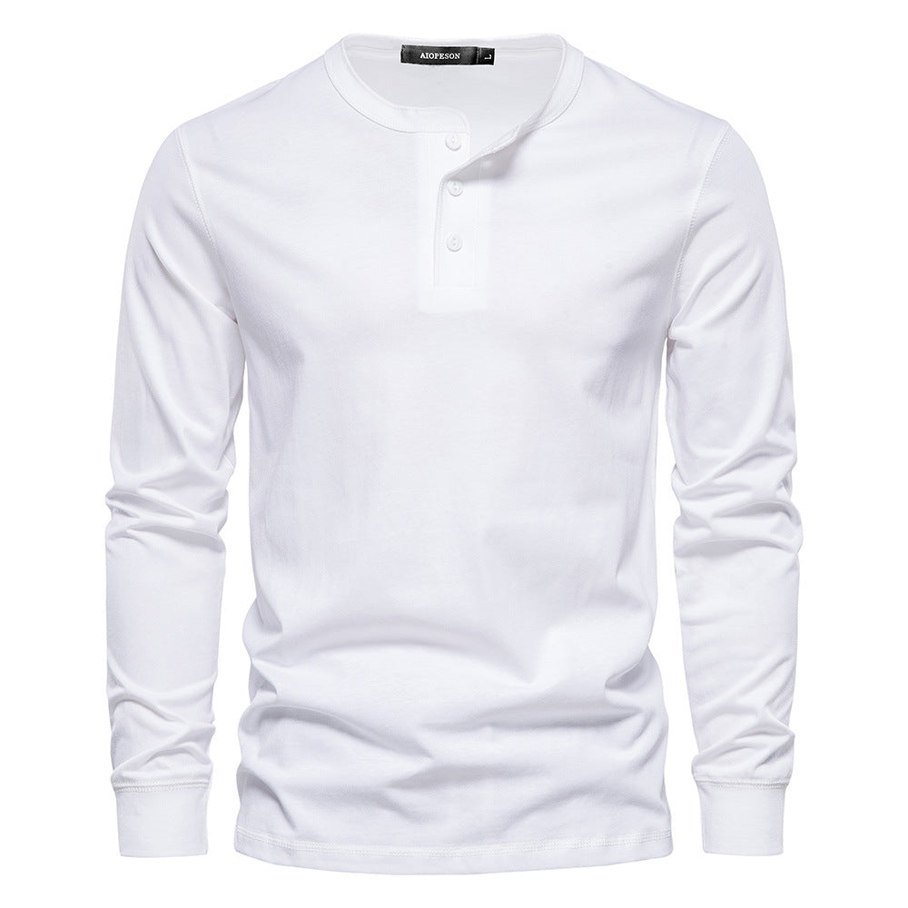 Men's Long Sleeve Henley T-Shirt