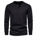 Men's Long Sleeve Henley T-Shirt