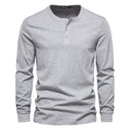 Men's Long Sleeve Henley T-Shirt