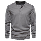 Men's Long Sleeve Henley T-Shirt