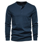 Men's Long Sleeve Henley T-Shirt