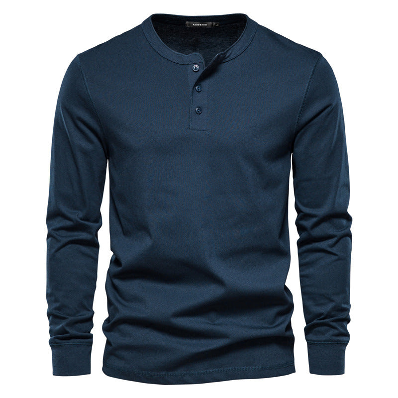 Men's Long Sleeve Henley T-Shirt