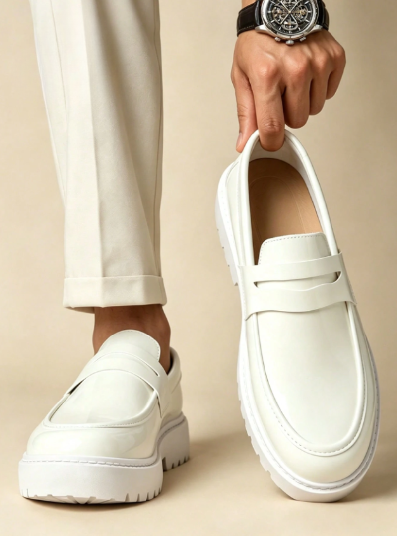 Men's Lug Sole Penny Loafers