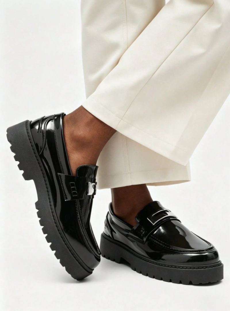 Men's Lug Sole Penny Loafers
