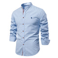 Men's Mandarin Collar Button-Up Shirt