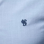 Men's Mandarin Collar Button-Up Shirt