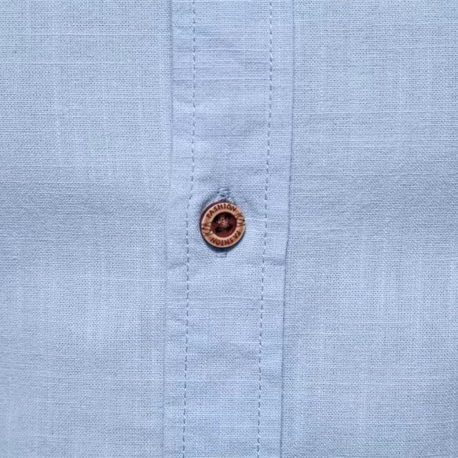 Men's Mandarin Collar Button-Up Shirt