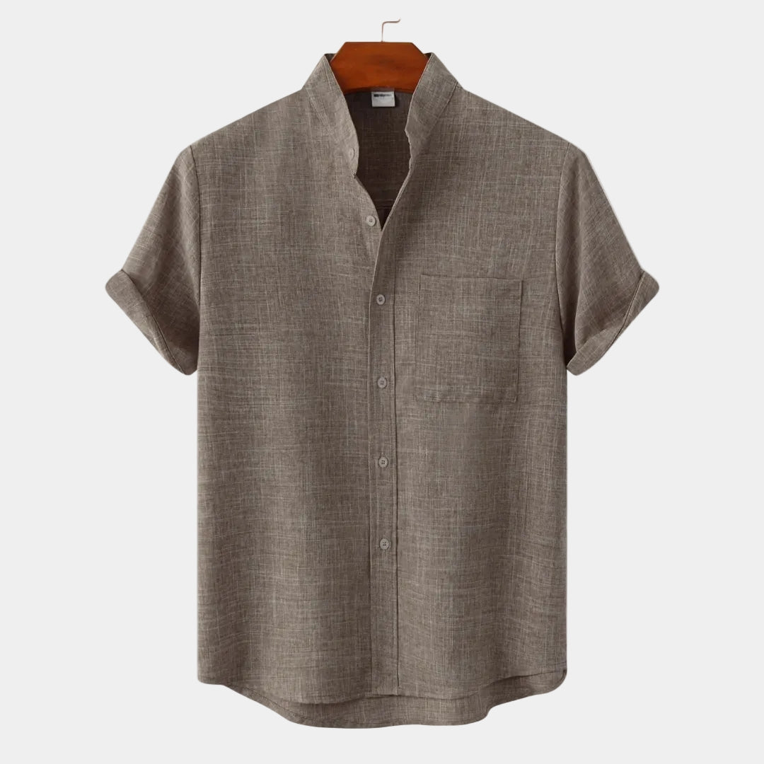Men's Mandarin Collar Shirt