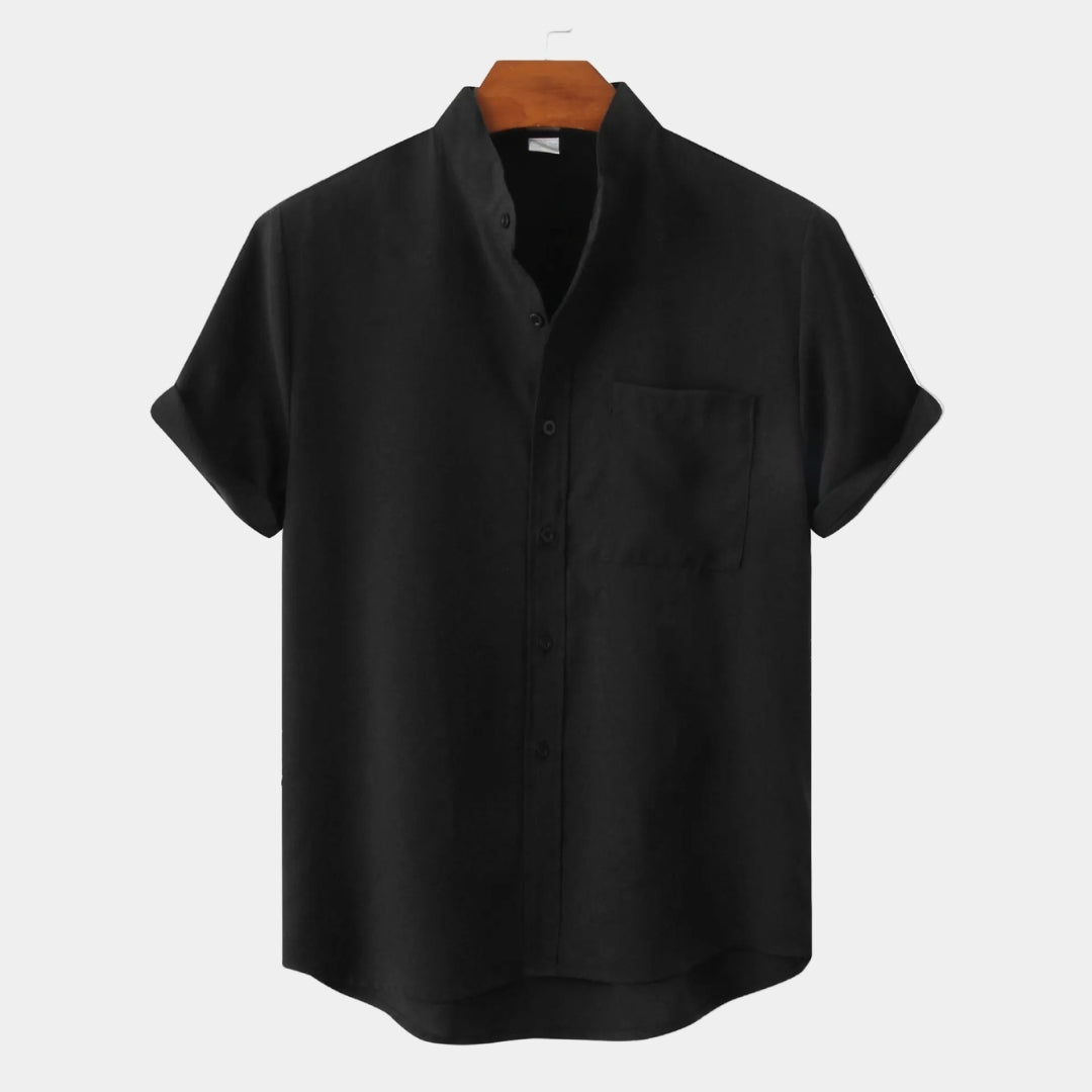 Men's Mandarin Collar Shirt