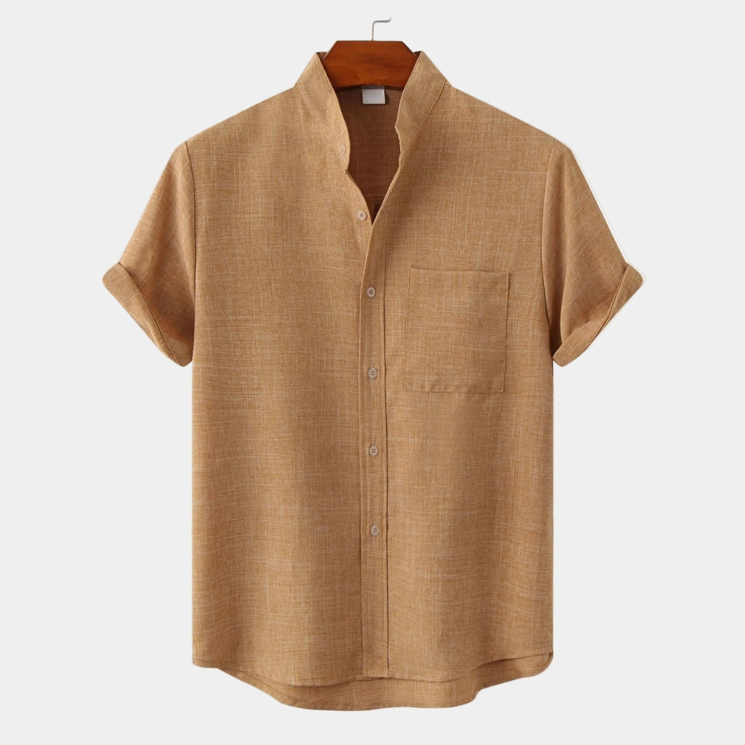 Men's Mandarin Collar Shirt