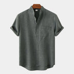 Men's Mandarin Collar Shirt