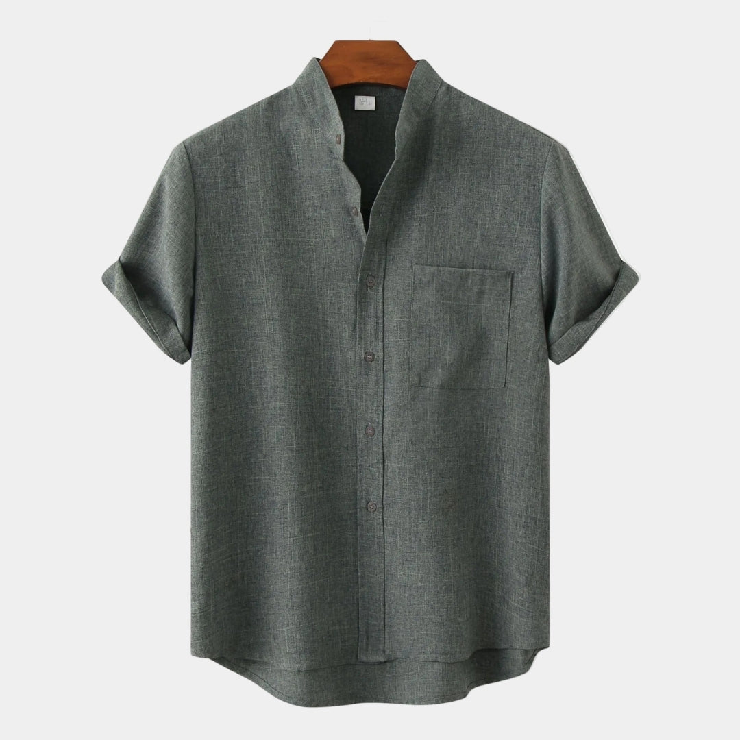 Men's Mandarin Collar Shirt