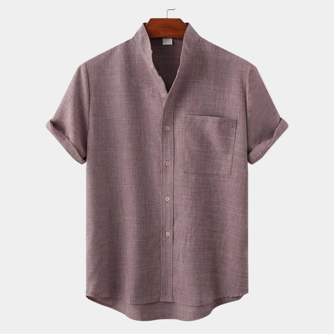 Men's Mandarin Collar Shirt