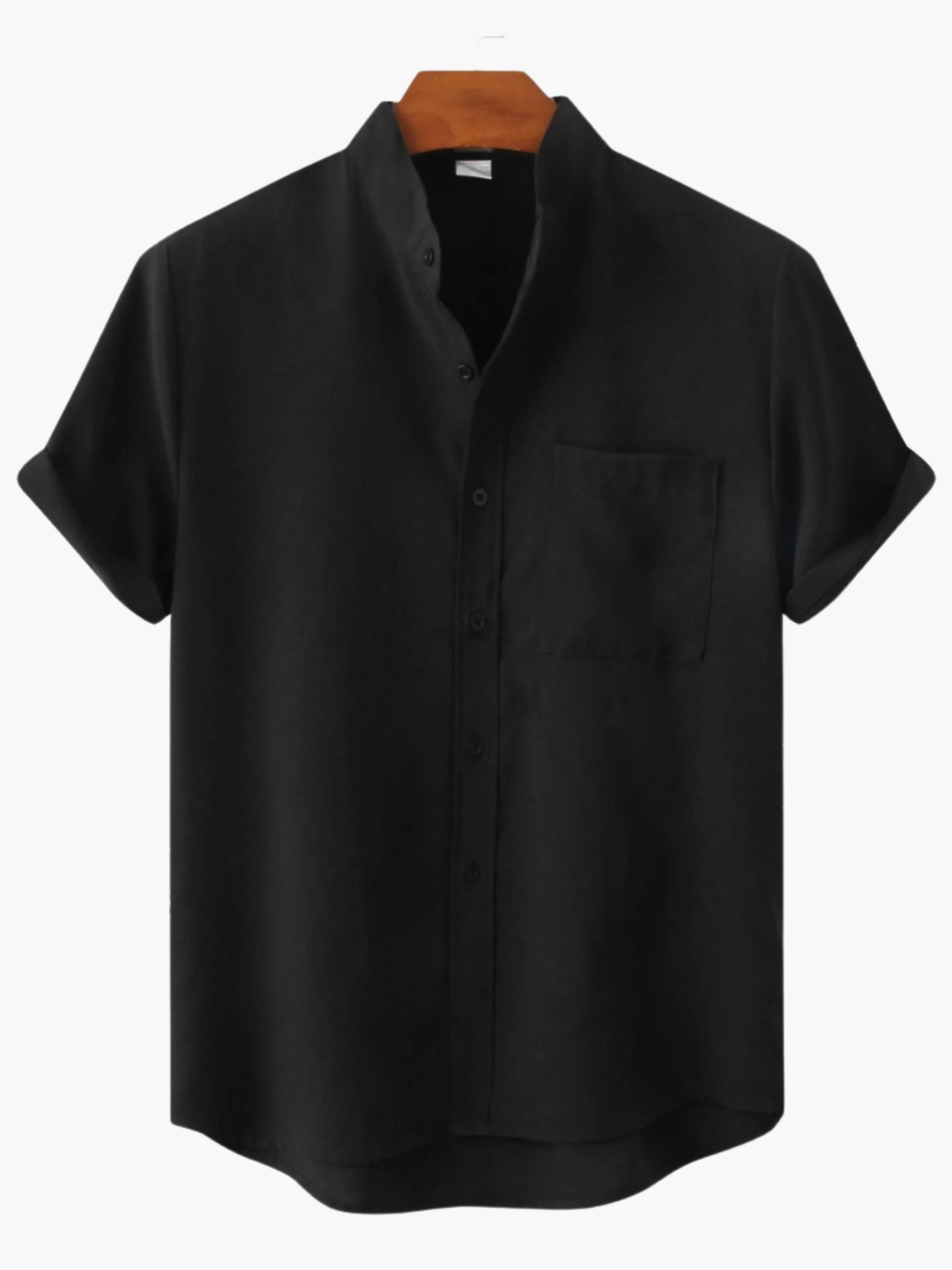 Men's Mandarin Collar Shirt and Trousers Set
