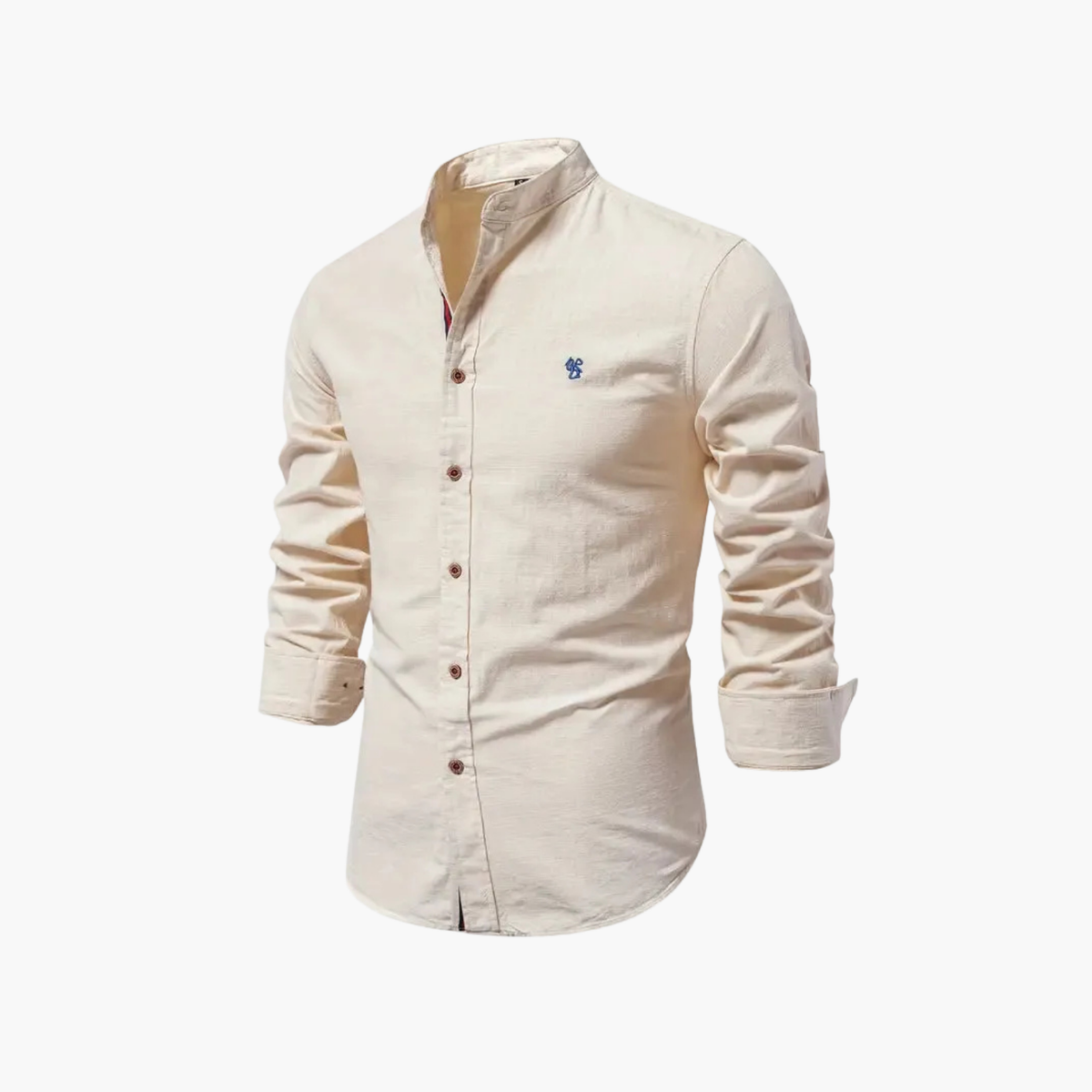 Men's Mandarin Shirt and Shorts Set