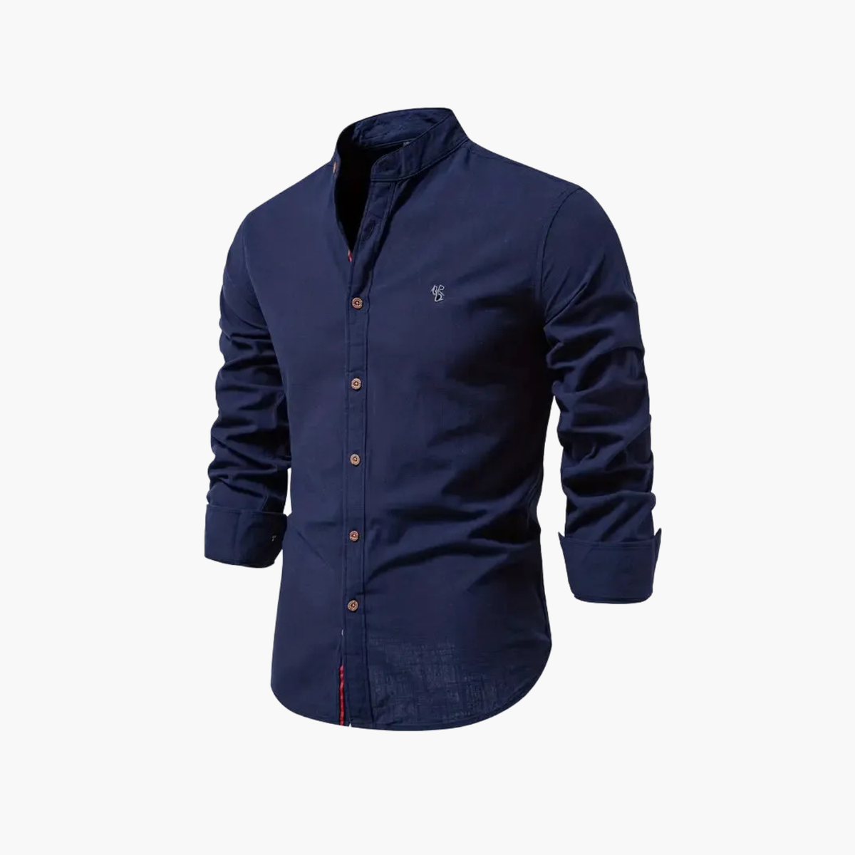 Men's Mandarin Shirt and Shorts Set