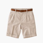 Men's Mandarin Shirt and Shorts Set
