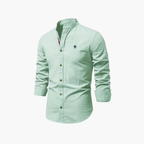 Men's Mandarin Shirt and Shorts Set