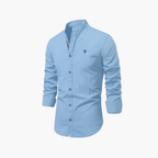 Men's Mandarin Shirt and Shorts Set