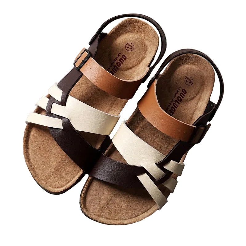 Men's Multi-Strap Buckle Sandals
