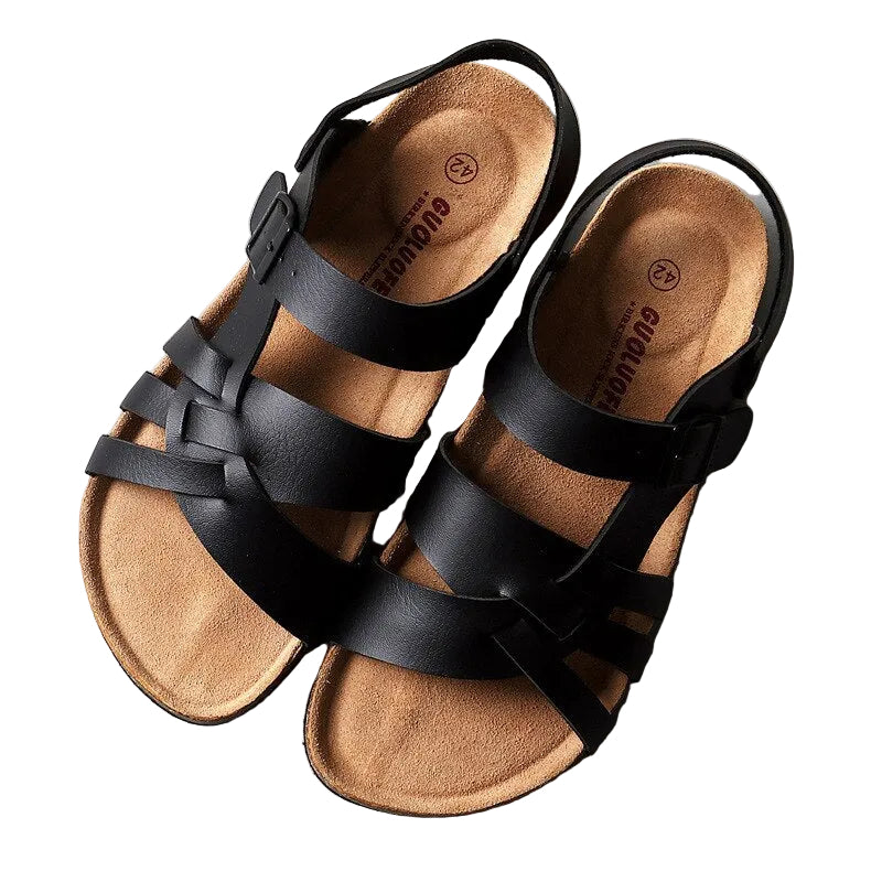 Men's Multi-Strap Buckle Sandals