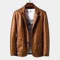 Men's Notched Lapel Blazer Jacket