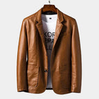 Men's Notched Lapel Blazer Jacket