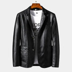 Men's Notched Lapel Blazer Jacket