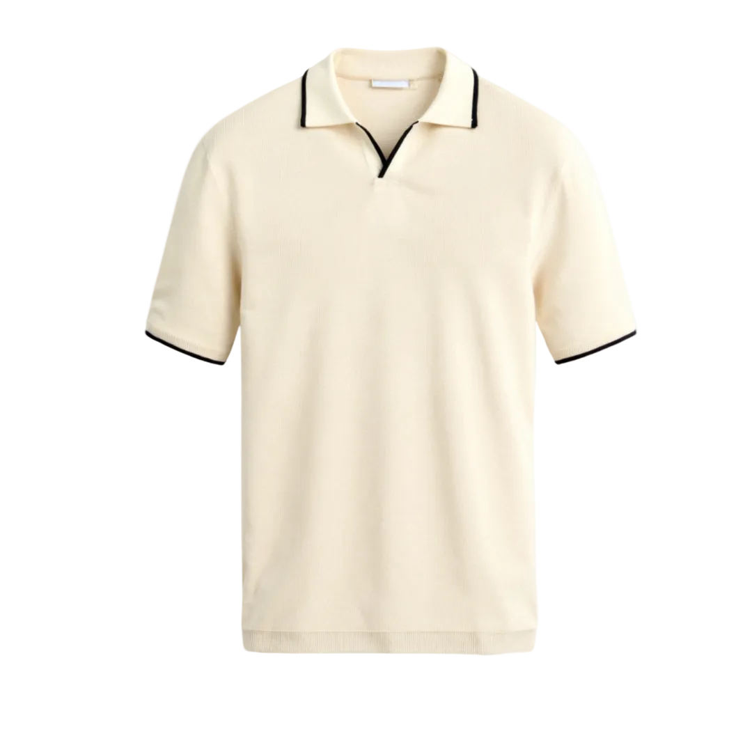 Men's Open Neck Polo Shirt