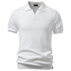 Men's Open Placket Line Polo Shirt