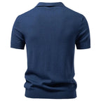Men's Open Placket Line Polo Shirt