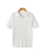 Men's Open Placket Polo Shirt